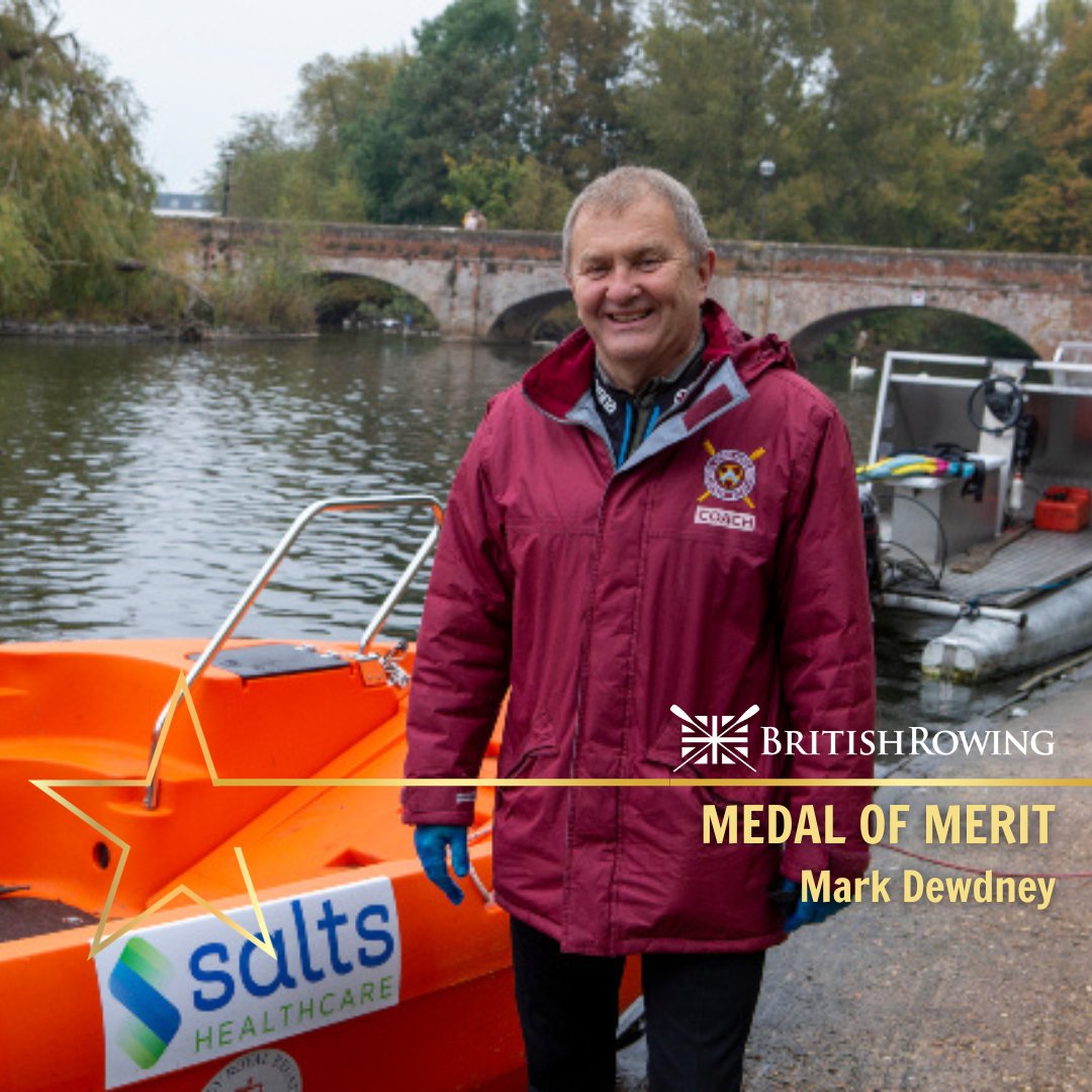 The British Rowing Medal of Merit recognises those who have made an exceptional contribution to rowing in their club, region or at a national level.

Congratulations to Mark Dewdney 🏅