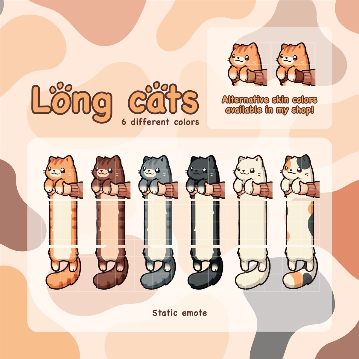 SmallLittleMew's tweet photo. New emote sets available on Etsy and Ko-fi! πΈ
Check them out here:
Ko-fi: https://t.co/Dw8gOJ7IX5
Etsy: https://t.co/G4uViq8AM3
I haven't drawn cats in forever! ππΎ
#emote #cats #cat #emoteset #twitch #discord #Memes https://t.co/B9q0TSh6oL