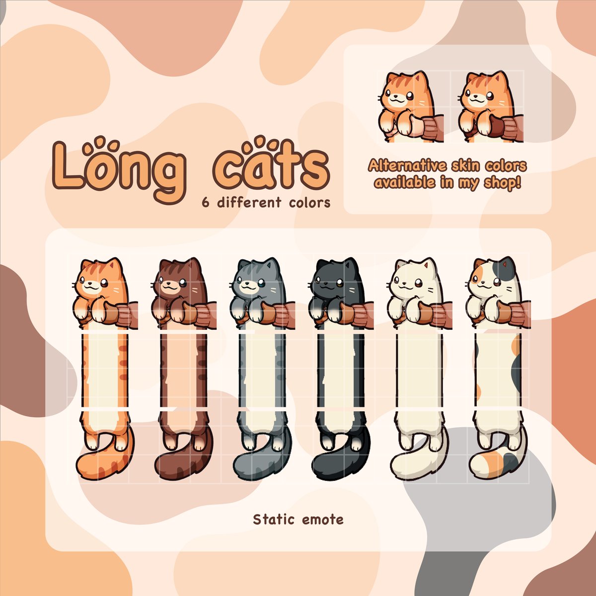 SmallLittleMew's tweet photo. New emote sets available on Etsy and Ko-fi! πΈ
Check them out here:
Ko-fi: https://t.co/Dw8gOJ7IX5
Etsy: https://t.co/G4uViq8AM3
I haven't drawn cats in forever! ππΎ
#emote #cats #cat #emoteset #twitch #discord #Memes https://t.co/B9q0TSh6oL