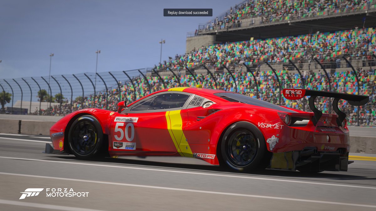 Fireprofcargo7's tweet photo. Ferrari 499P #50 livery made on the 488 GTE
@ForzaMotorsport 
@Xbox 
@FerrariRaces 

#ForzaMotorsport #FMShare #Xbox #Ferrari #VirtualPhotography #XboxSeriesX https://t.co/jTWkgd35hb