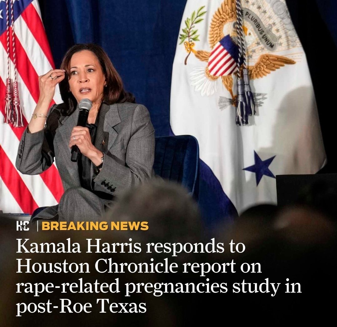 I stand with VP @kamalaharris against the immorality of Texas law that eliminated the right of women victimized by rape &amp; incest to have abortions. Republicans need to keep their hands off women's bodies and stay out of women's healthcare decisions! (Article: <a href="/HoustonChron/">Houston Chronicle</a>)
