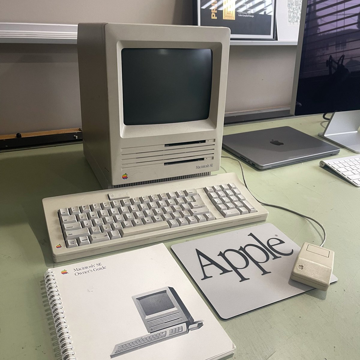 Happy Birthday to the Mac, released on this day in 1984. I still have my Mac SE (1987), 20mb hard drive & dual floppy drives.