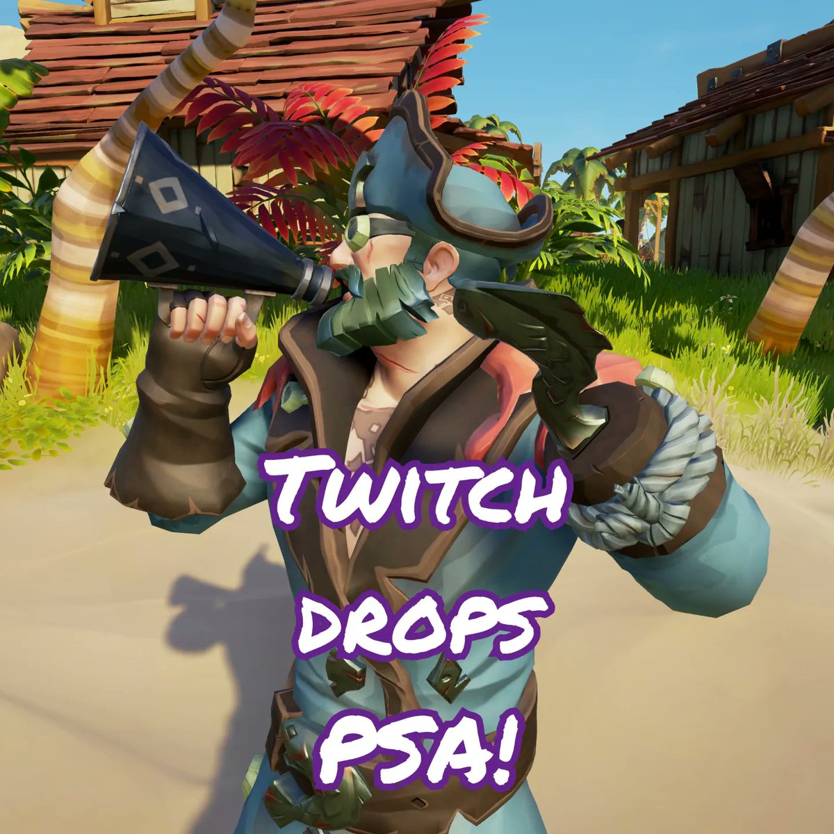 Fishhook_Cook's tweet photo. !!PIRATE SERVICE ALERT!! The Speaking trumpet you get for the current twitch drops isn't as advertised, so if you are skipping drops due to that misconception please double check before deciding on passing! #SeaOfThieves #twitchdrops https://t.co/uob8UekarK
