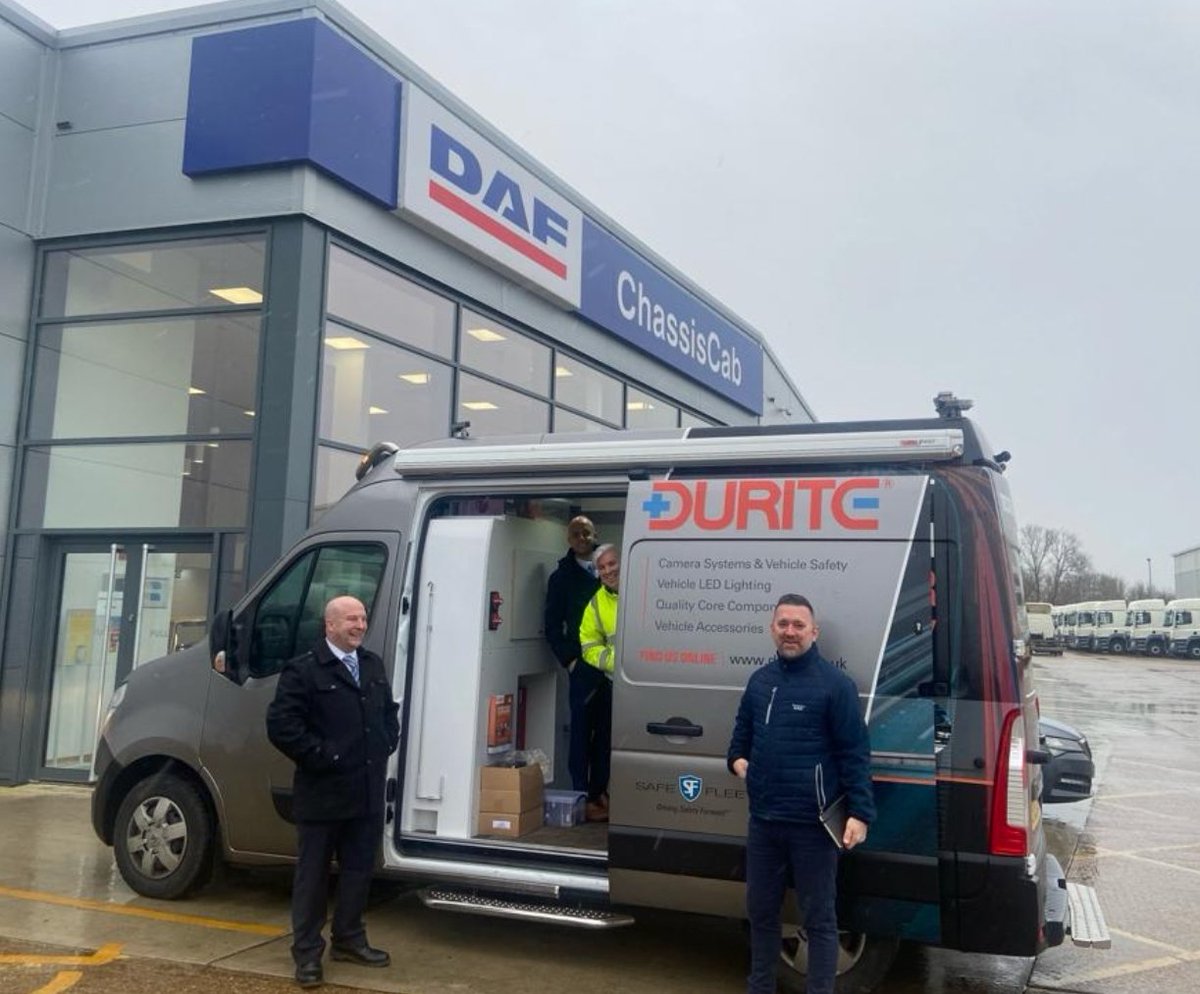 A DURITE DAY OUT! 😎 Our Cambridge Parts Team joined up with Durite and spent the day visiting customers in a very smart Durite display van. 🚚 We wanted to promote and demonstrate the wide range of top quality Durite parts that Chassis Cab have on offer.