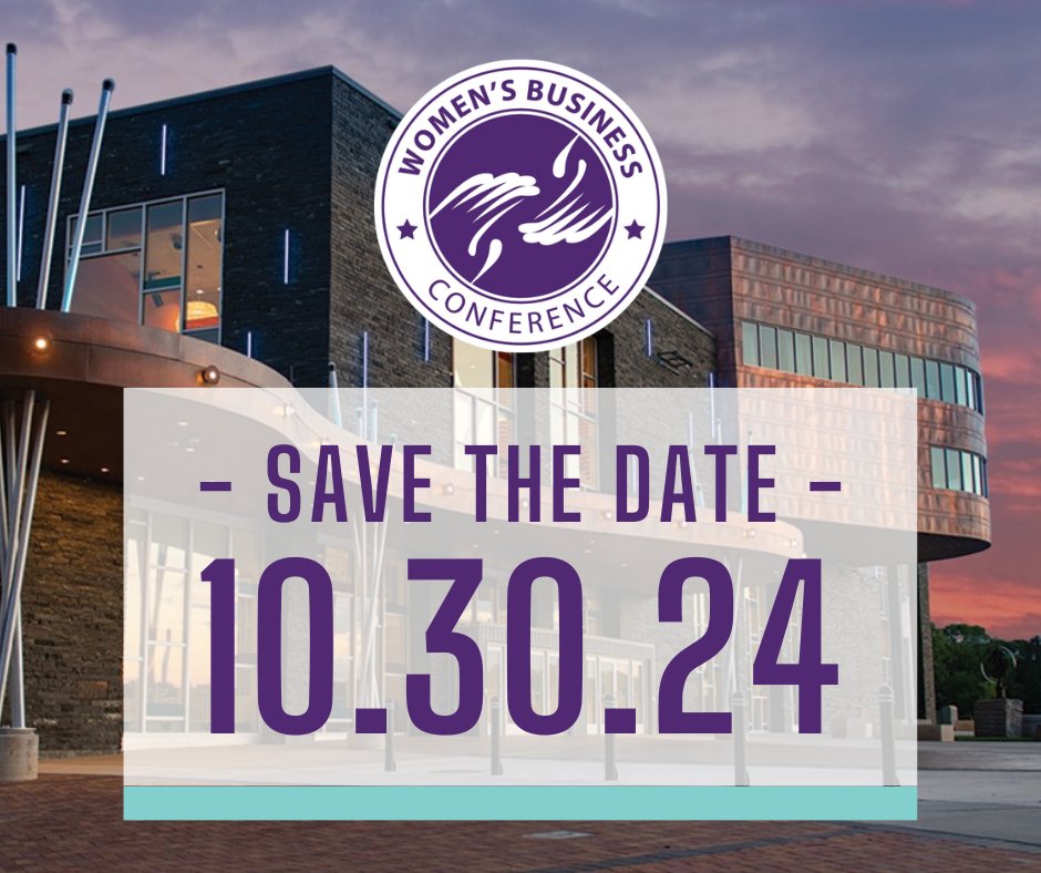 SAVE THE DATE We're excited to announce that this year's Women's Business Conference will take place at the Pablo Center in downtown Eau Claire on Wednesday, Oct. 30th! Tickets and exhibitor tables will go on sale in May. Scholarships are available for qualifying individuals.