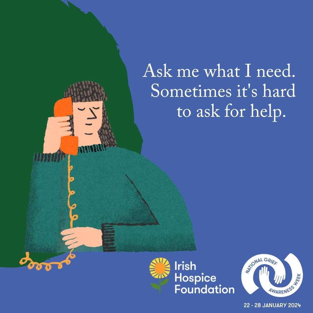 You don’t need any particular skills to support someone who is grieving. You can ask them to meet for a walk, drop by for a cup of tea or offer practical help, such as preparing a meal. It can all go a long way. #BeGriefAware #NGAW2024 @IrishHospice
