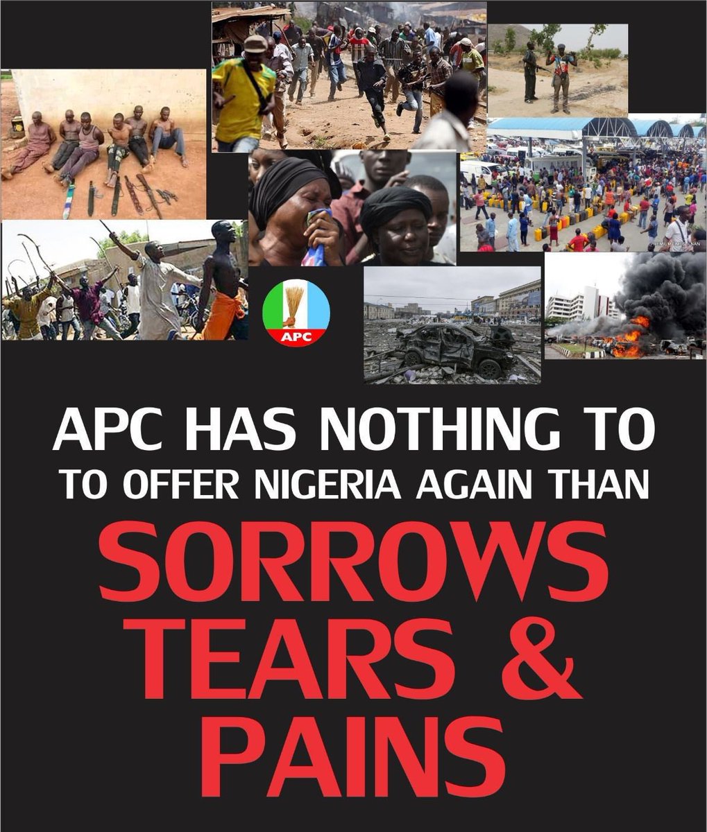 It’s shall never be well with anyone that associate with this party call apc, if they haven’t affected you it’s has affected me,#saynotoapc 🚨