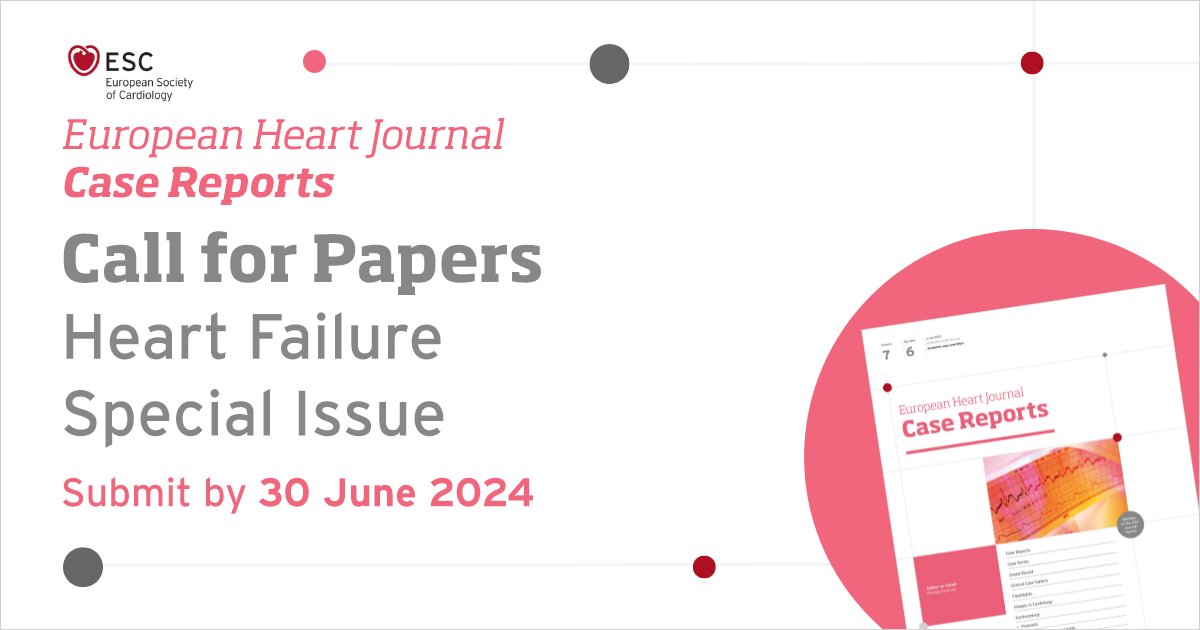 OUP Medicine (@oupmedicine) on Twitter photo Looking for a home for your #HeartFailure research? European Heart Journal - Case Reports is open for submissions for an upcoming special issue. Find out more and discover how to submit: oxford.ly/3HyTwna #EHJCaseReports <a href="/EHJCREiC/">EHJCaseReports Editor-in-Chief</a> Looking for a home for your #HeartFailure research? European Heart Journal - Case Reports is open for submissions for an upcoming special issue. Find out more and discover how to submit: oxford.ly/3HyTwna #EHJCaseReports <a href="/EHJCREiC/">EHJCaseReports Editor-in-Chief</a>
