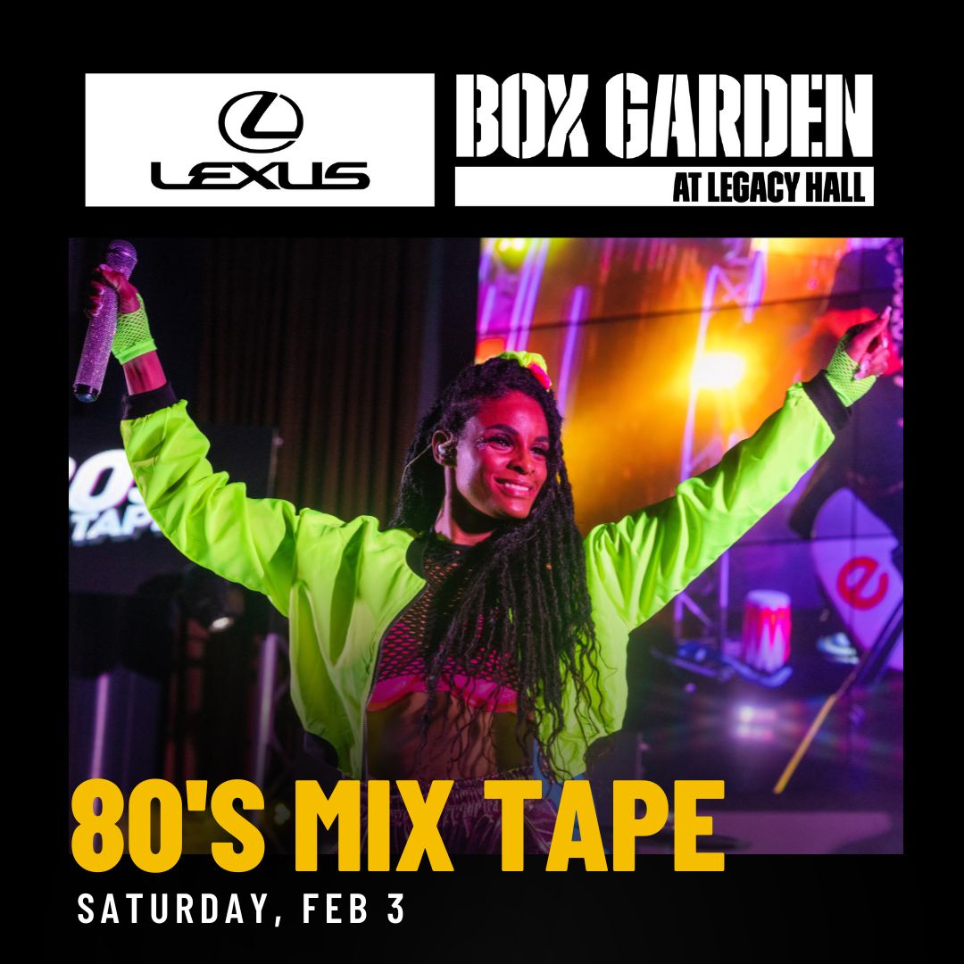 Tease up that hair &amp; slip on your favorite 80's fit for a night of your top 80's hits! 💿⛸️

👉Saturday, February 3rd 
👉Doors 7pm | Showtime 8pm
👉Free GA

🔗Visit legacyfoodhall.com/events for tickets!