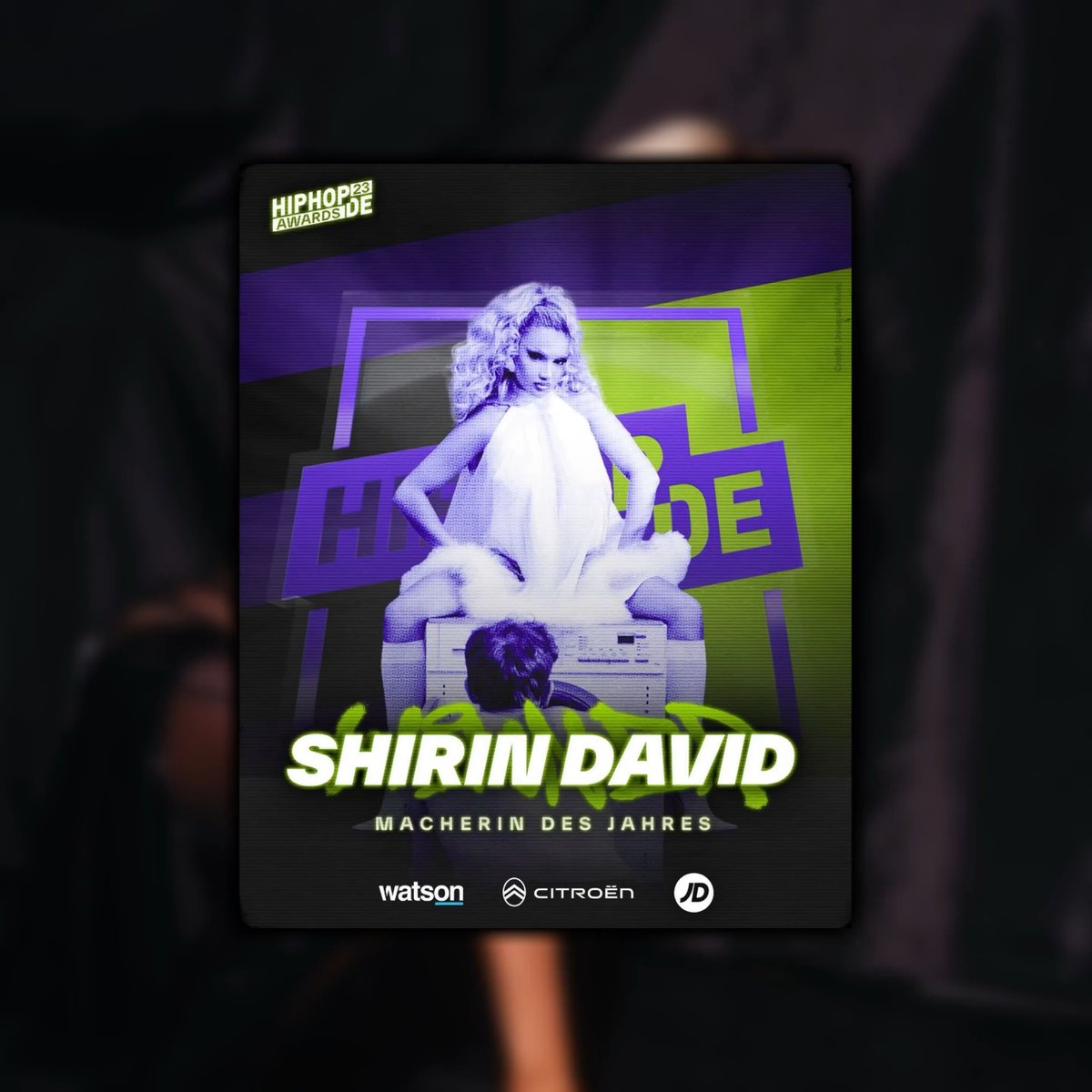 🏆| @ShirinDavid won the HipHopDE Awards 2023 in the category 'Macher*in des Jahres'.
— She is the only German Female Artist who won at the HipHopDE Awards 2023.

Congratulations @ShirinDavid 🥳