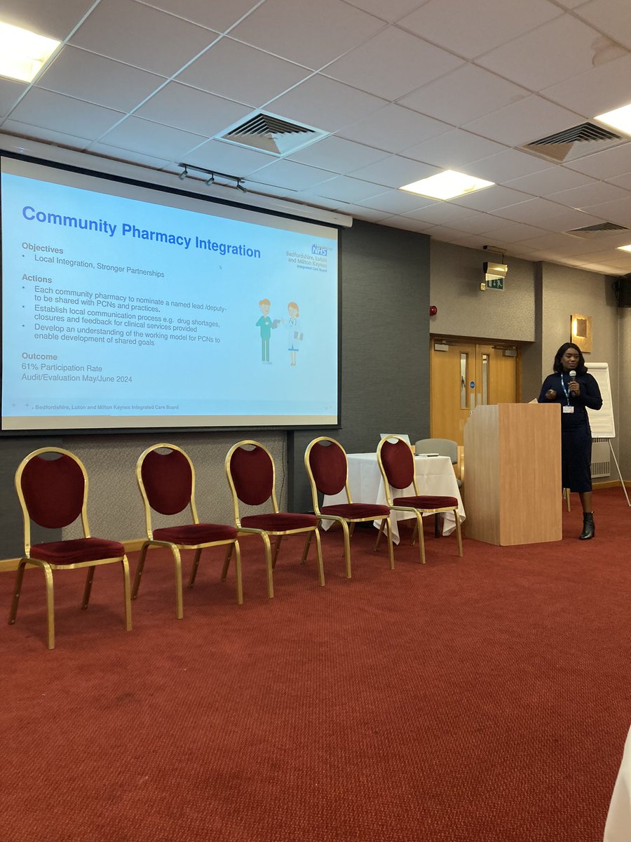 Really pleased to be with our community pharmacists tonight