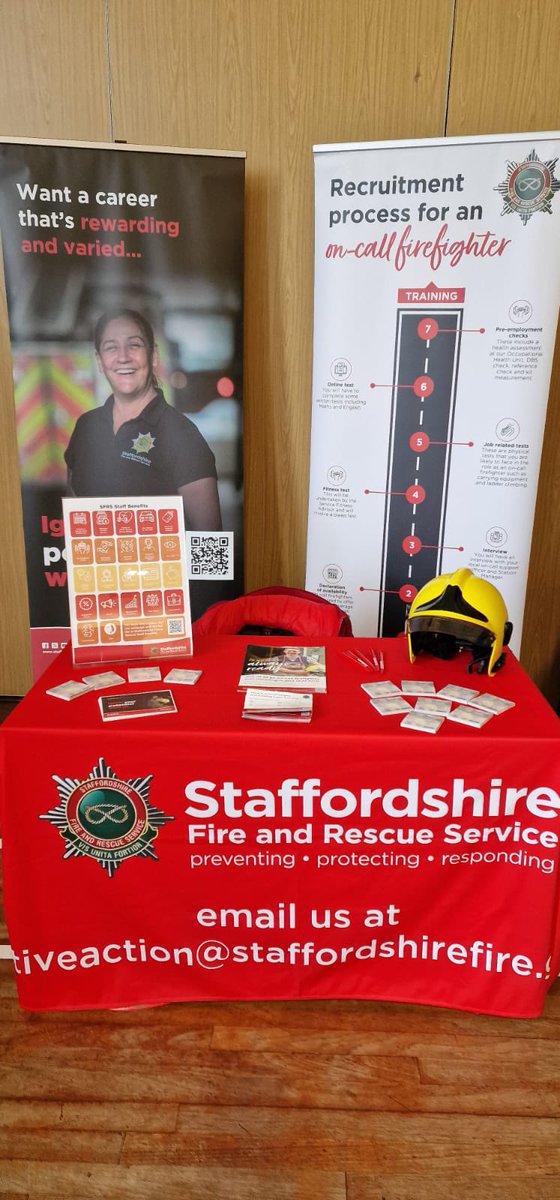 Today @StaffsFire Positive Action have been @Abbotbeyne School, Burton-on-Trent talking all things #fireservice #careers #inspiring #futuregenerations