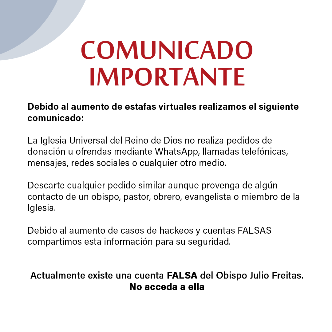 UniversalorgAr's tweet photo. Lea con atención el siguiente comunicado. https://t.co/Mr7oaogOAo