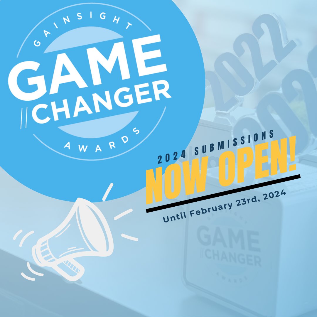 🏆 We’re looking for GameChangers who are leveraging Gainsight to make an undeniable difference for their customers, teammates, and partners. Sound like you or someone you know? Submit your nominations by Feb. 23, 2024. bit.ly/4207hoh