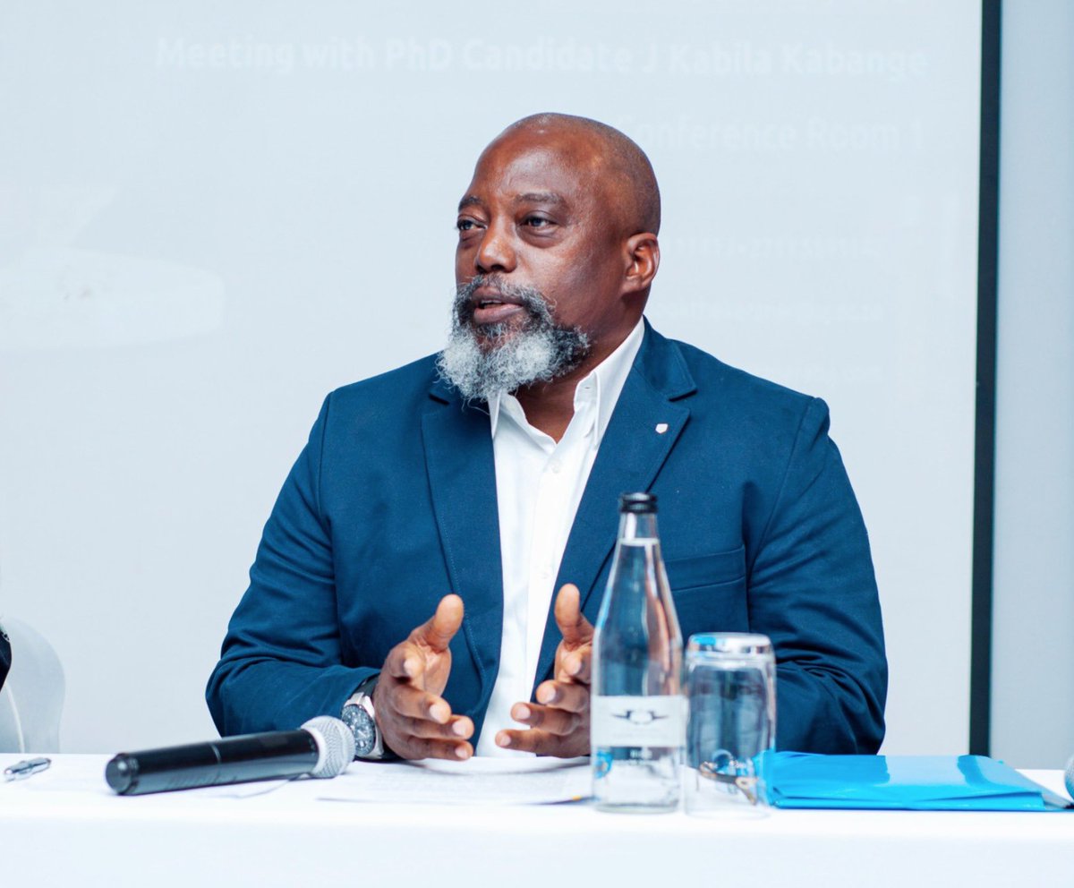 The Democratic Republic of Congo🇨🇩's former president Joseph Kabila Kabange is pursuing his doctoral studies in International Relations at the Department of Politics and International Relations, University of Johannesburg in South Africa.

According to reports, on Thursday, he