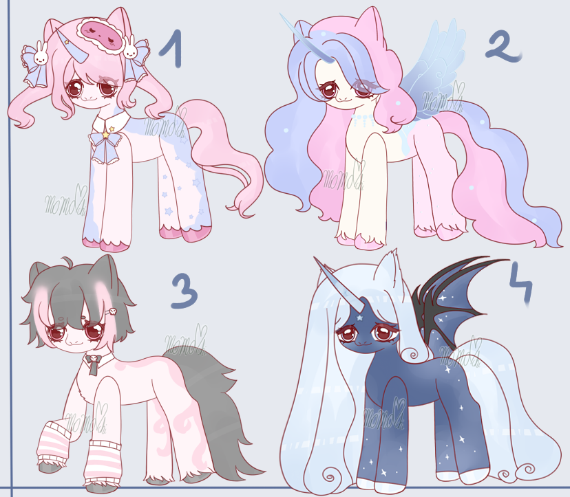 momo00chi's tweet photo. MLP Adoptable Auction!       

SB: 7$     
Min R: 1 $     
AB1:30$  
AB2: 50$  《 AB2 come with commercial use 》      

TOS:https://t.co/RudvvueI8i   RTs and Shares are appreciated. Thank you! #adoptables #art #adopt #kawaii #adoptable #mlp #mlpart #mlpadoptable#art https://t.co/9KmPVor4Xy