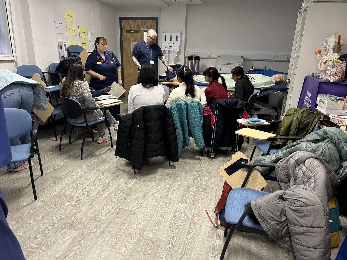 Today Medicine and Surgery combined to teach our first Multi-Directorate Core Skills for Nurse’s day - a practical day for new to trust nurses & a chance for staff to gain experience from colleagues on different wards. A really practical day full of laughter as well as learning.