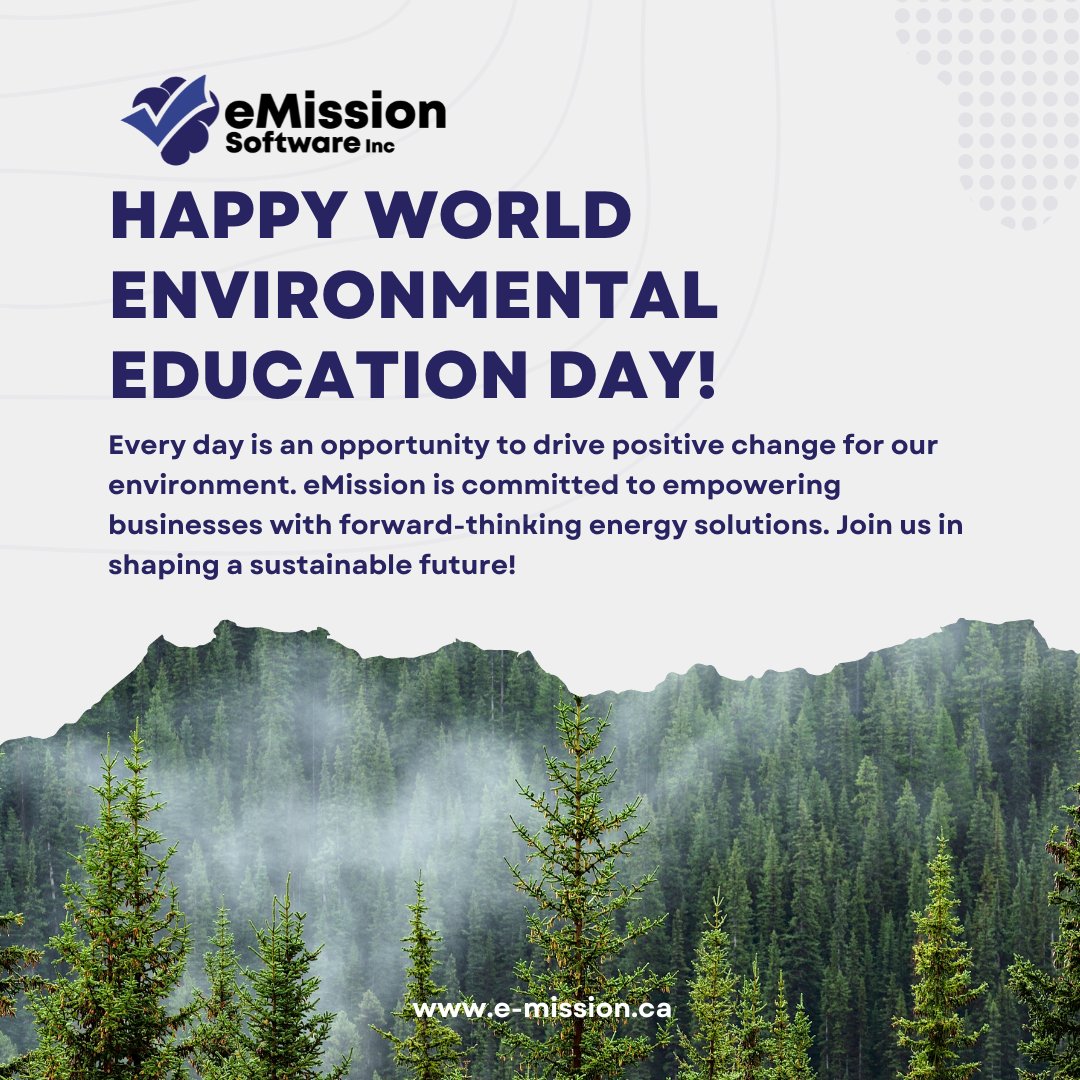 Happy World Environment Day! 🌿🌍 At eMission, we're committed to driving positive change for a greener planet. Today, and every day, we're dedicated to empowering businesses with sustainable energy solutions. Let's work together to protect our environment for future generations.
