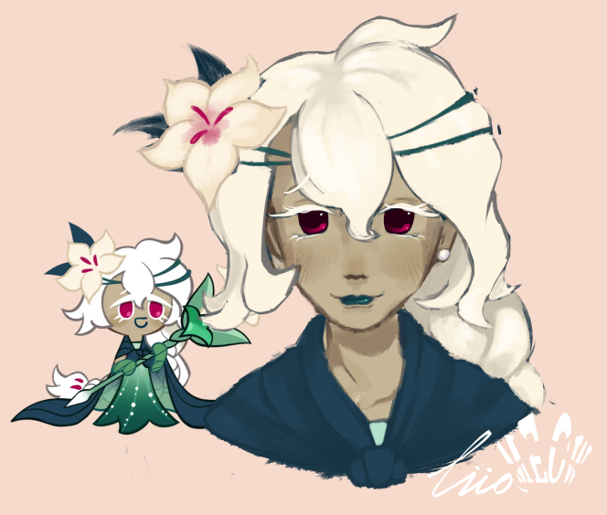White Lily Cookie doodle
#cookierunkingdom #WhiteLilyCookie