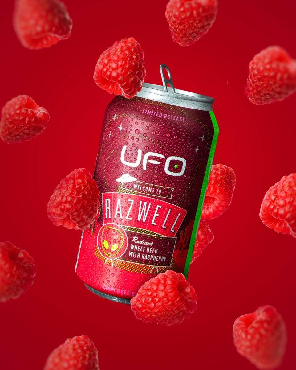 The delicious taste of fresh raspberry in every sip 🍻