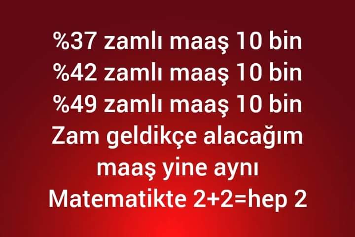 Emekliler hakkını muhakkak alacaklar başka yolu yok. #MuhalefetEmekliMitingİstiyor @RTErdogan @Akparti @MhpTbmmGrubu @AvOzlemZengin @akbasogluemin @AKPartiTBMMGrup