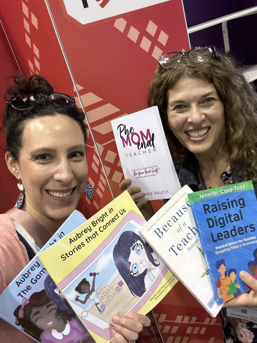 Book swap with the one and only @JCasaTodd! Her book count blows mine out of the water and always will, but I am SO thankful for this beautiful friendship! 🩷 #RaisingDigitalLeaders #SocialLeadia #BeacauseOfATeacher #PheMOMenal #dbcincbooks #FETC2024 #FETC