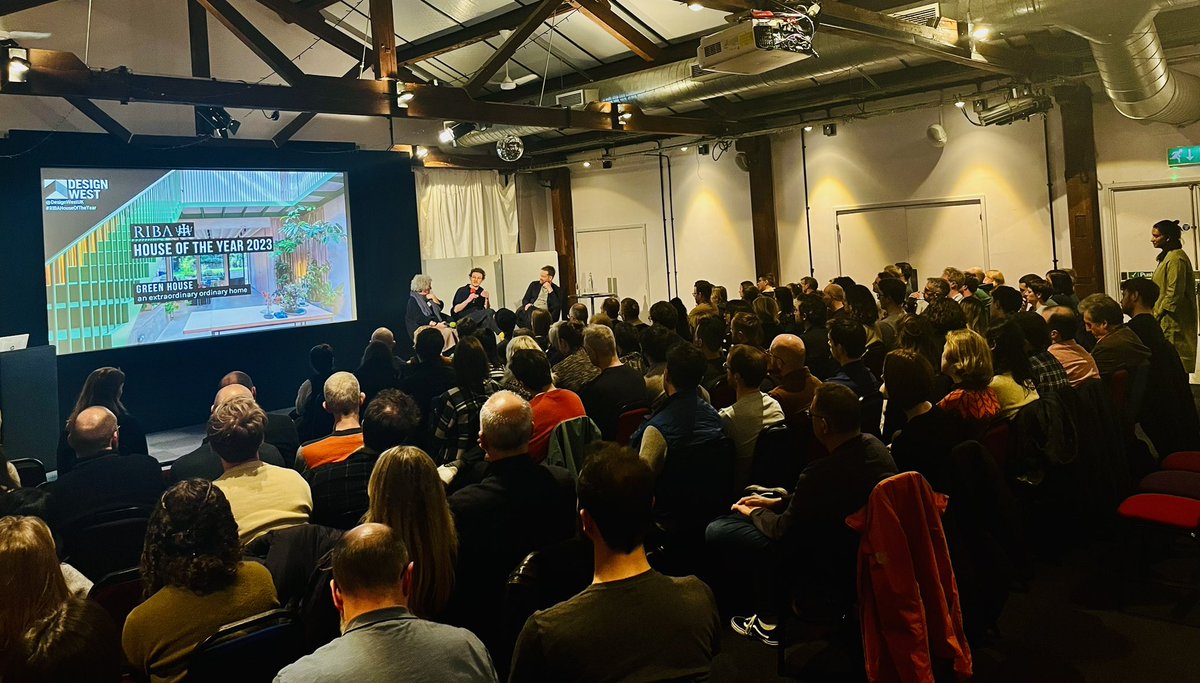 What does it take to win @RIBA #HouseOfTheYear? Full house tonight at @wshed for @DesignWest1 first event of #2024 @HayhurstAndCo