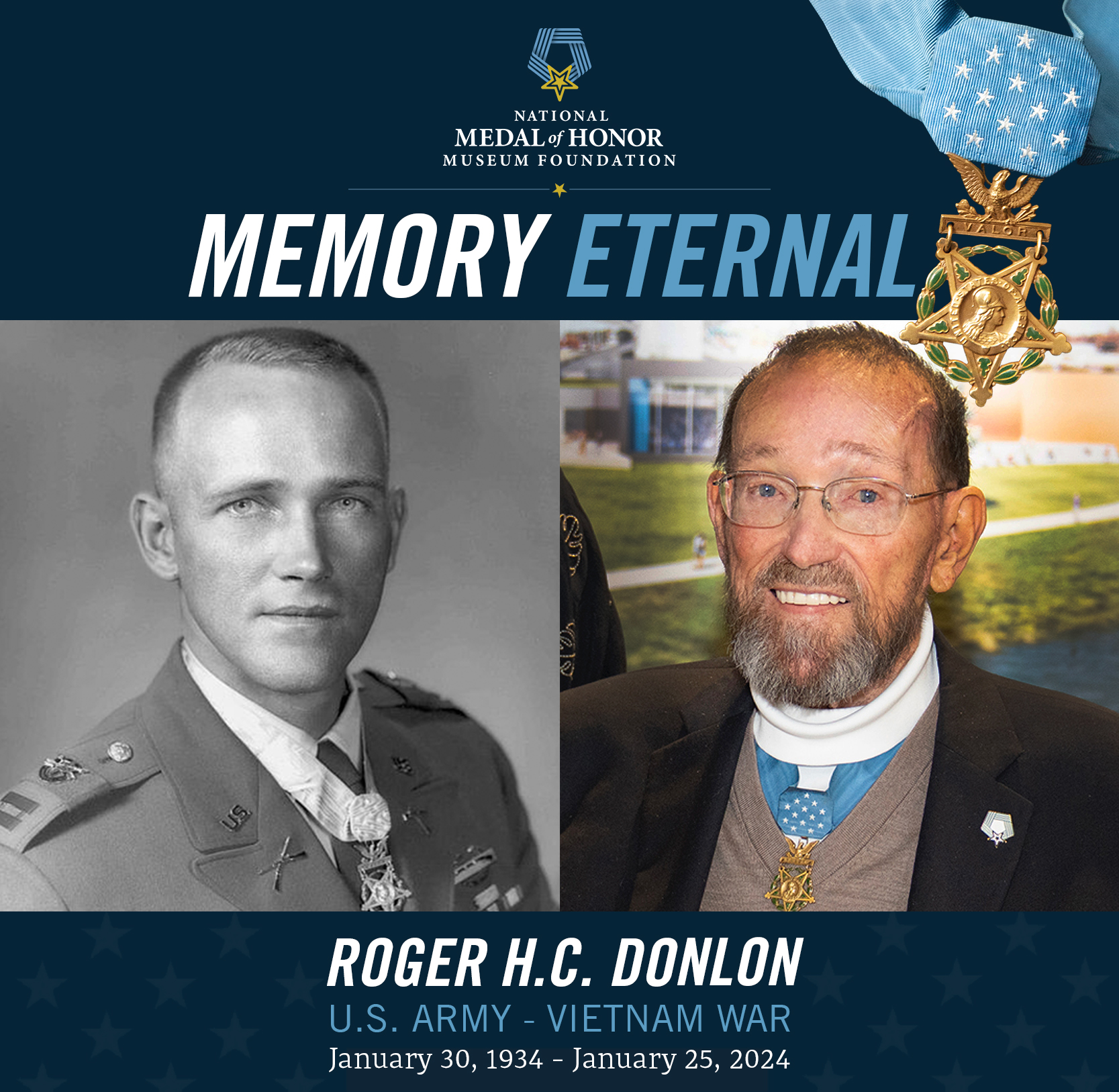 The Green Beret Foundation is deeply saddened by the passing of retired  U.S. Army Col. Roger H. C. Donlon, a true American hero and the…