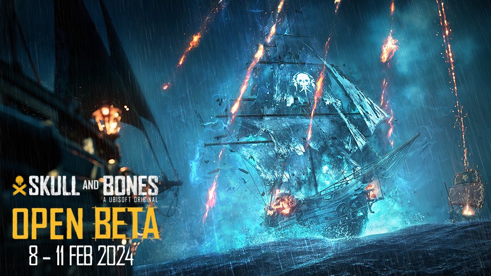 البيتا المفتوحة لـ راية القراصنة Skull and Bones تبدأ يوم 8 فبراير القادم 🥳🏴‍☠️ - مدة اللعب مفتوحة بدون قيود. - الخريطة متاحة بالكامل للاستكشاف. - بمشاركتك ستحصل على جوائر حصرية. - يمكنك اللعب مع 3 من أصدقائك. - فرصة مثالية لاستعادة ذكريات بلاك فلاج يا أساسنز. #SkullandBones