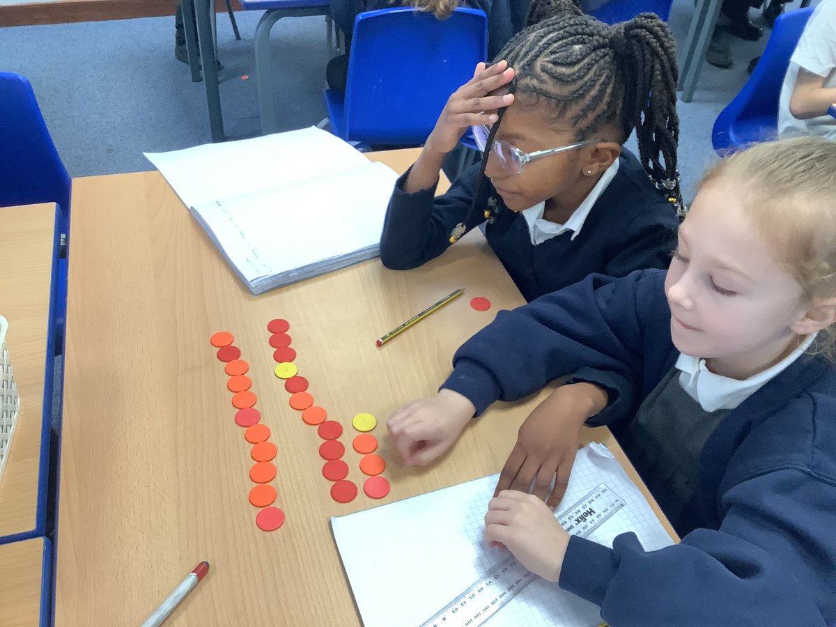 IPMATTowngate's tweet photo. #Year3tpa, working really hard using concrete materials to multiply 2 digits by 1 digit with an exchange this morning. #mathstpa. https://t.co/7m92vOdHGa
