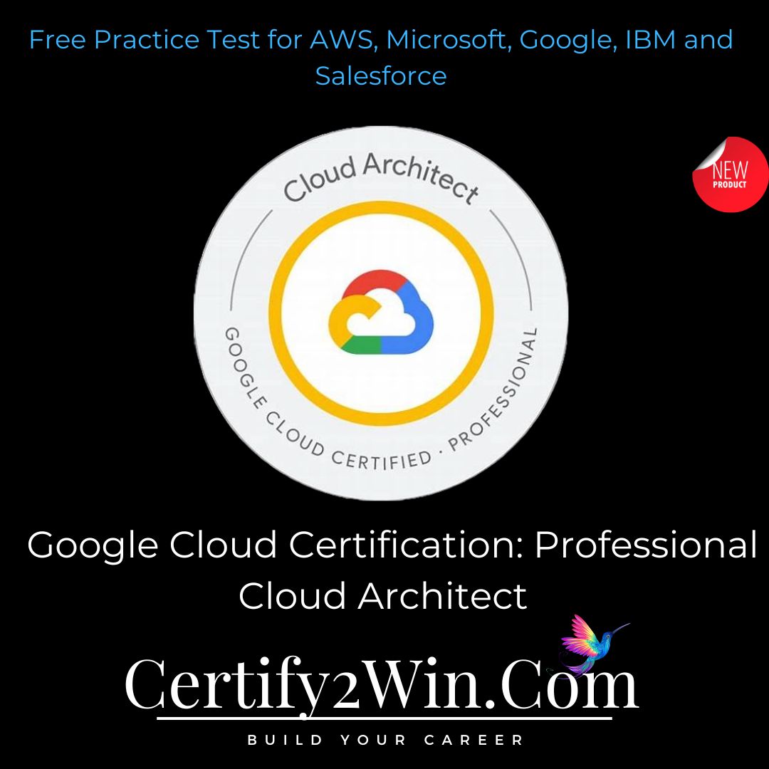 certify2win's tweet photo. Excited to announce that we have added - "Google Cloud Certification: Professional Cloud Architect" Practice Test.
It is free to Try!!
Check it out at https://t.co/dBJZBjhnwC https://t.co/Tmpb2nF3ku