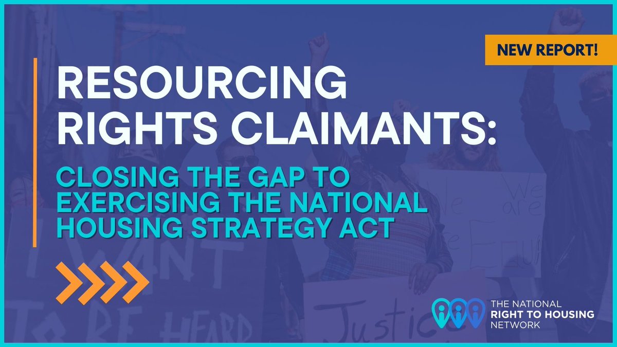 🔔NEW: Canada's #Right2Housing legislation, the National Housing Strategy Act, requires the fed govt to foster community participation & engagement w/ its justice mechanisms. 💡The @R2HNetwork’s report provides a blueprint on how they can do exactly that: housingrights.ca/resourcing-rig…