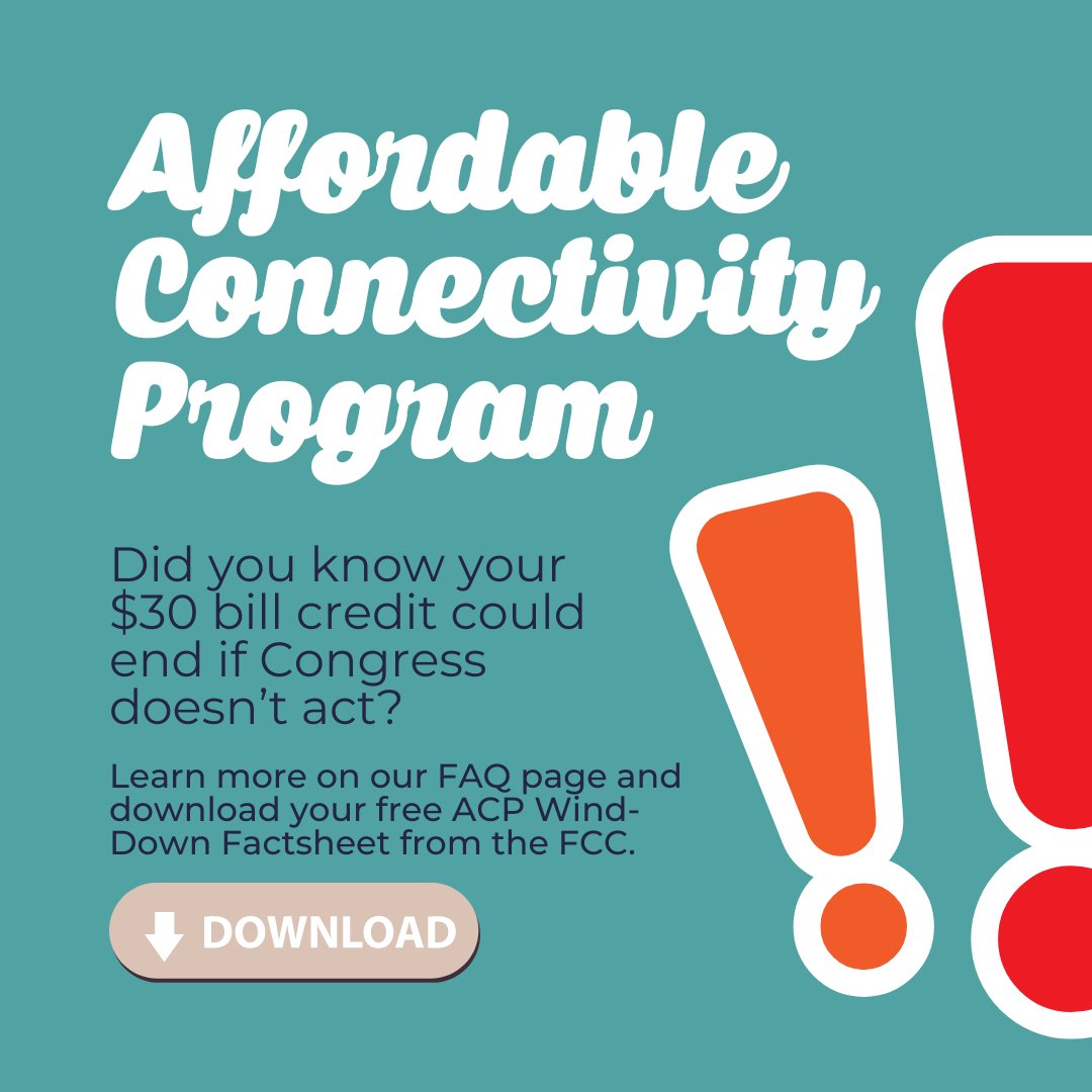 The Affordable Connectivity Program that supports countless Americans, including millions of Ohio residents, could end if Congress doesn't act. Visit our ACP Wind-Down FAQ page to learn more and download your free fact sheet provided by the FCC. #RenewACP

bit.ly/4b6F2IC