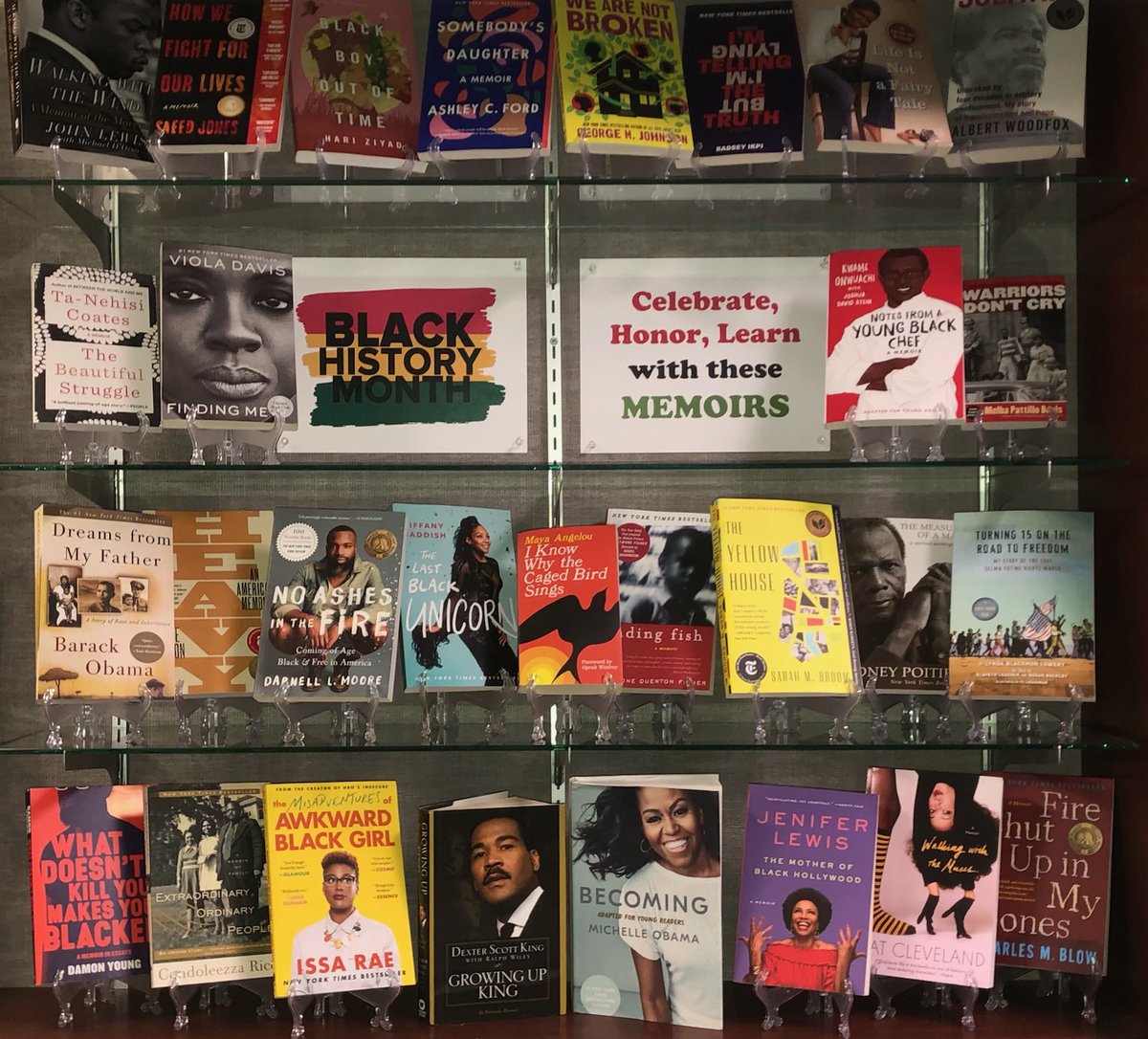 Celebrating Black History Month with memoirs from Black voices.  What are you reading this month?
#BWEnglish #BlackHistoryMonth #BTHS201
