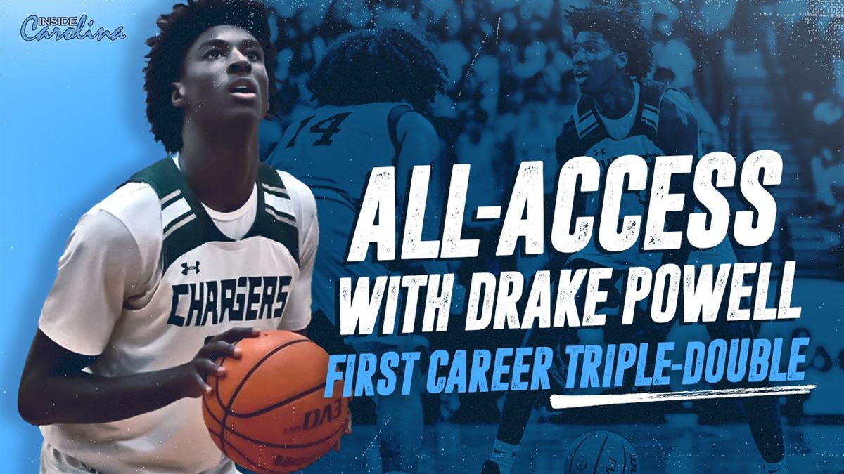 InsideCarolina's tweet photo. Drake Powell recorded his first career triple-double last week and Inside Carolina had behind-the-scenes access to the future Tar Heel's big night. Watch: https://t.co/E7di1wxgAp https://t.co/0vwENXUXuU