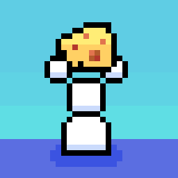 FilinFill's tweet photo. A lil' guy with cheese. #pixelart #cheese https://t.co/VPlPvbnsJW