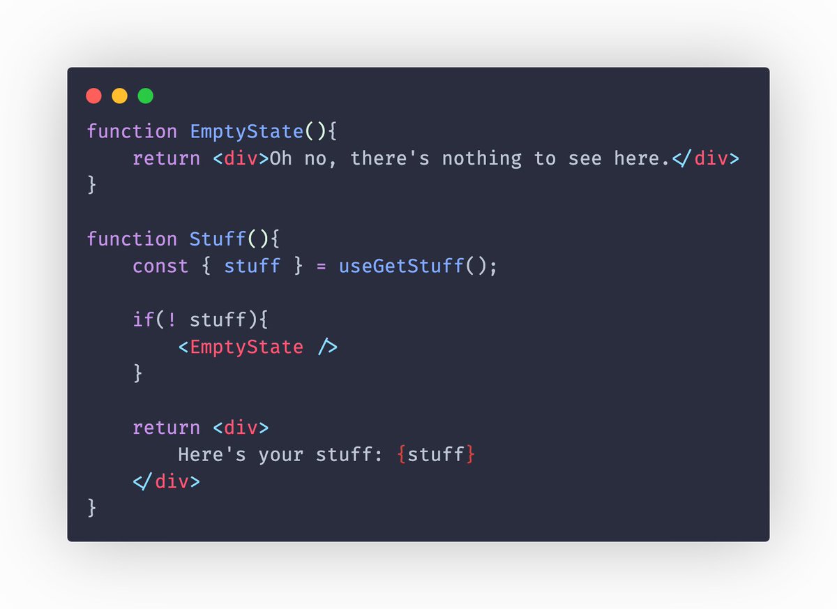 gui__camillo's tweet photo. I just spent the past ~35 or so minutes looking at something like this and I could not figure out why I would not see my EmptyState ever being rendered on the UI: https://t.co/4UtV5AVHgn