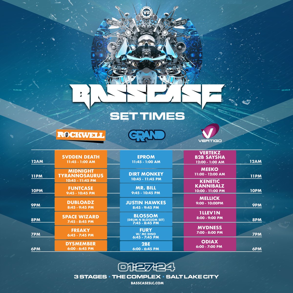 BASSCASESLC's tweet photo. BASSCASE is happening tonight– don't miss out on the bass music event of the year! 😤❄️
#BASSCASE Tickets → https://t.co/KGJbCKy0e4 https://t.co/gzPdpaXzuS