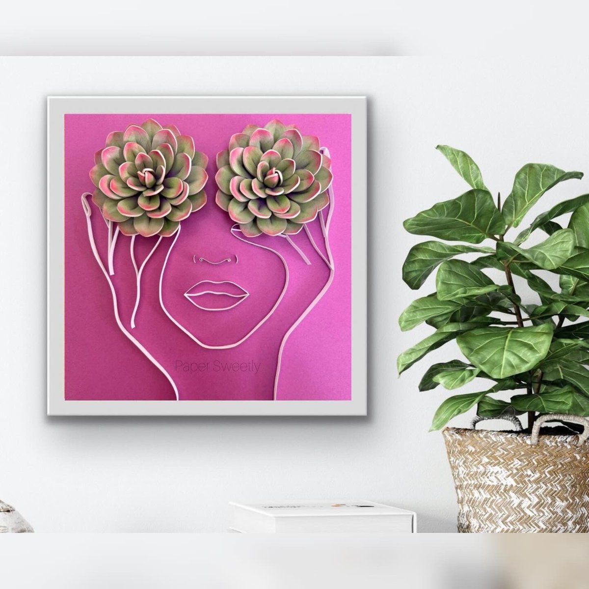 Minimalist elegance meets botanical charm in this lady decor adorned with intricately quilled succulent eyes. A delightful gift for plant lovers, evoking depth and beauty. 🌿

Shop at papersweetly.com

 #PaperQuilling #BotanicalArt #PlantLoversGift #succulentlove