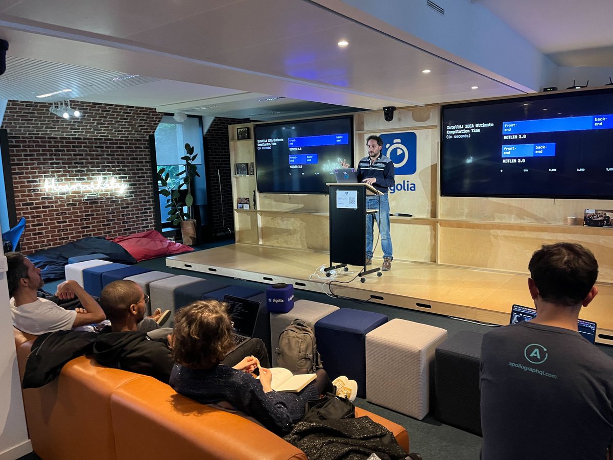 🗓️ Join us on Feb 1st for the #Kotlin Meetup in our Paris office 🐓🇫🇷

1️⃣ <a href="/MouaadAallam/">Mouaad Aallam</a>: Practical Guide to Kotlin Library Dev
2️⃣ <a href="/Louis_CAD/">Louis CAD</a>: Writing YAML with Kotlin for GitHub Actions
3️⃣ Networking, beers &amp; pizzas 🍕🎉

RSVP: bit.ly/47GCZIp

#KotlinMeetupParis #meetup