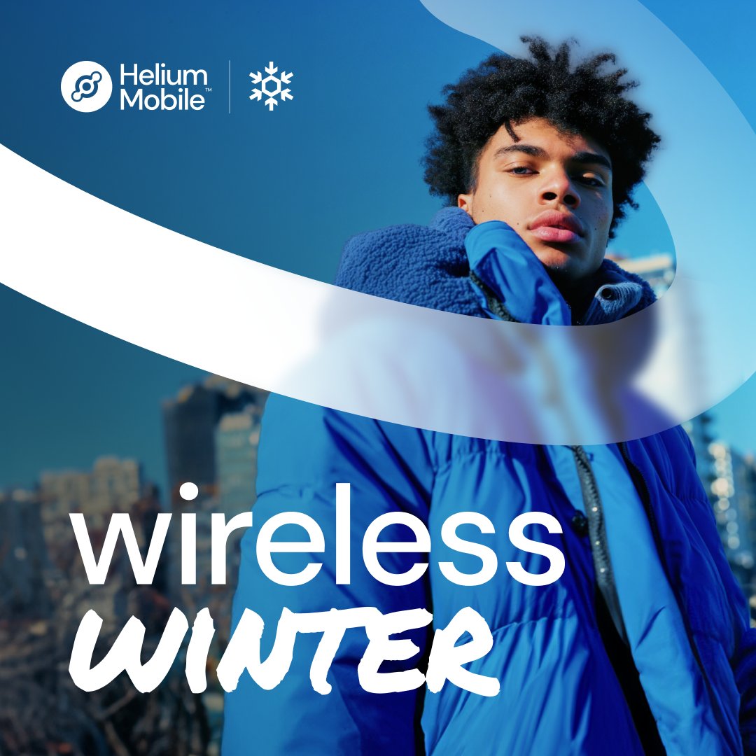 To celebrate all of the builders braving the cold to deploy hotspots across the US, we're kicking off #wirelesswinter!❄️ For the first week, order a Helium Mobile Hotspot by 1/31 with the promo code STAYWARM and get a limited edition sweatshirt: hellohelium.com/hotspot