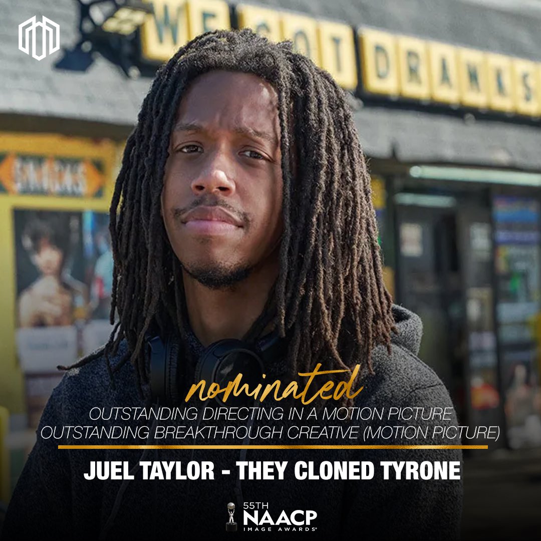 We did it, Fam! ‘They Cloned Tyrone’ has earned 9 NAACP Image Award Nominations! Thank you to the cast, crew, producers, and everyone who worked on this extraordinary film! Tune in to watch the NAACP Image Awards on March 16 on @bet. #stayMACRO #TheyClonedTyrone
