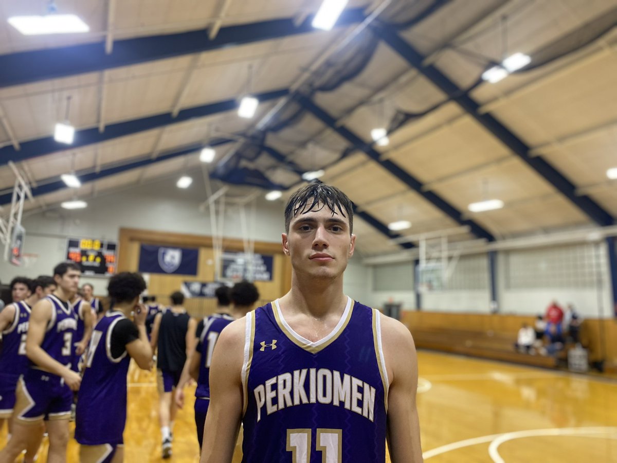 @ElitePrepLeague ‘24 Alfredo Addesa of Perkiomen is one of the best available stretch 5s you’ll come across. He’s a knock down shooter from deep & in the midrange, strong defender & rebounder in the post & a high IQ player on the both ends of the floor! @ElitePrepLeague