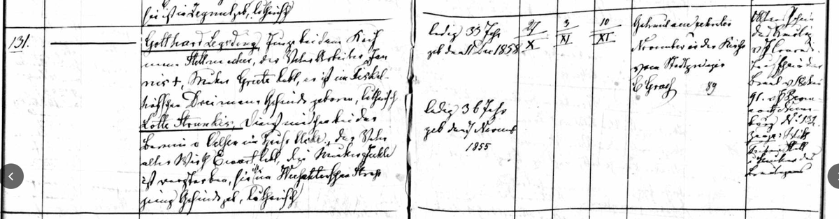 KatMace11's tweet photo. Any German speakers (Latvian records c1850-1880s) able to tell me if anything in these registers might help me to know if this could be Gottard Lagsding, an innkeeper from Riga, and father of Wilhem who was born in 1858. 
#Genealogy #AncestryHour #Ancestry #Latvia https://t.co/0eEJid73NG