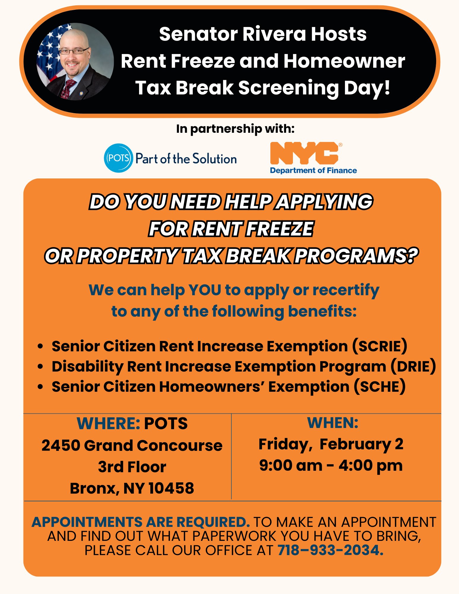 Gustavo Rivera on X: &ldquo;My office &amp; @NYCFinance will hold a 