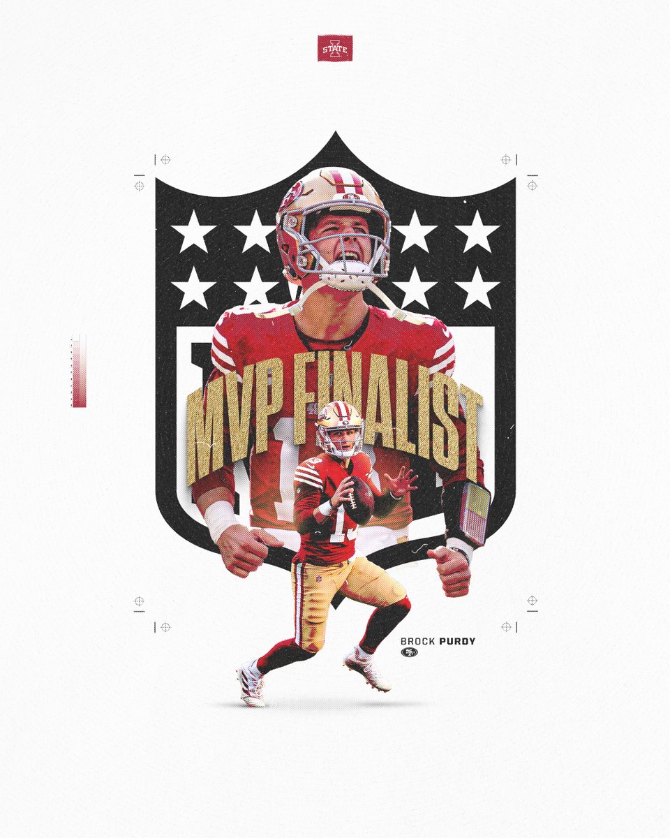 CycloneFB's tweet photo. MVP FINALIST‼️

@brockpurdy13 | @NFL 

🌪️🚨🌪️