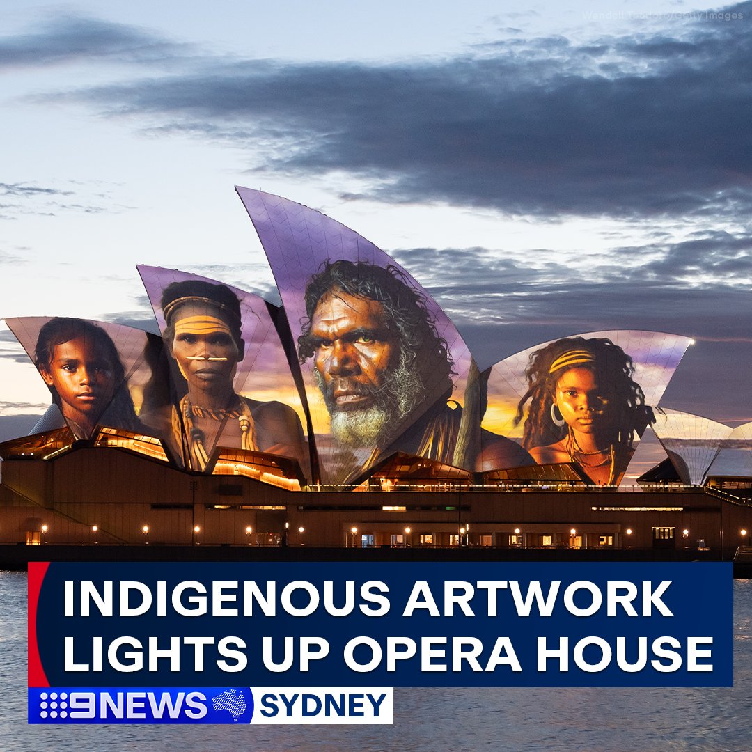 The majestic sails of the Sydney Opera House were this morning illuminated by a projection of Indigenous artwork by Kooma digital artist Brett Leavy.

Leavy worked in consultation with the Metropolitan Aboriginal Land Council on the artwork. #9News

MORE: nine.social/wNK