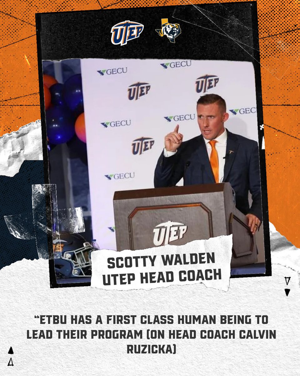 Former #ETBU HC @CoachSWUTEP had these comments about current HC @ETBUCoachRu 'Genuine' 'Organized & Detailed Oriented' 'Loves the Lord' 'Loves his Players' 'First Class' Join the #TigerFamily and become a #TexasTiger