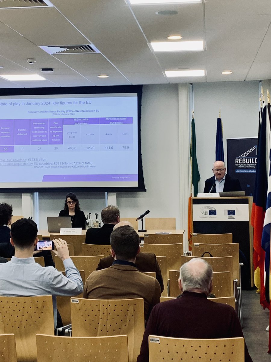 Today, the @ecb decided to leave the € interest rate at a stunning 4% to tame inflation in the Eurozone. Two weeks ago, Philip Lane, Member of the Executive Board, explained the central bank’s policy direction at the Annual @REBUILDCentreEU Conference. It was a fascinating talk!