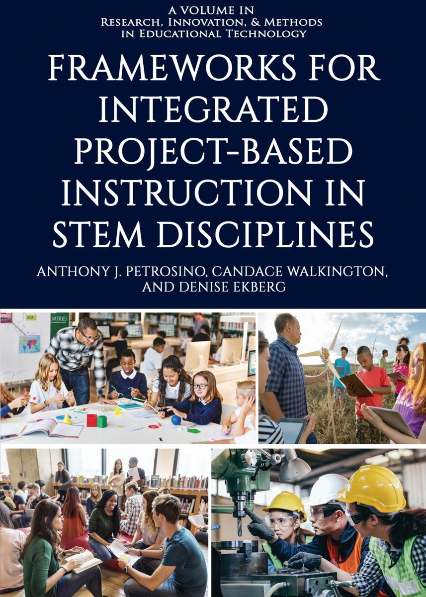 smusimmons's tweet photo. Congratulations to Drs. Anthony Petrosino and Candace Walkington and their colleague Denise Ekberg on the publication of their book Frameworks For Integrated Project-Based Instruction in STEM Disciplines. Get details at https://t.co/YAv6fgVG8L https://t.co/GOSK0dVSVM